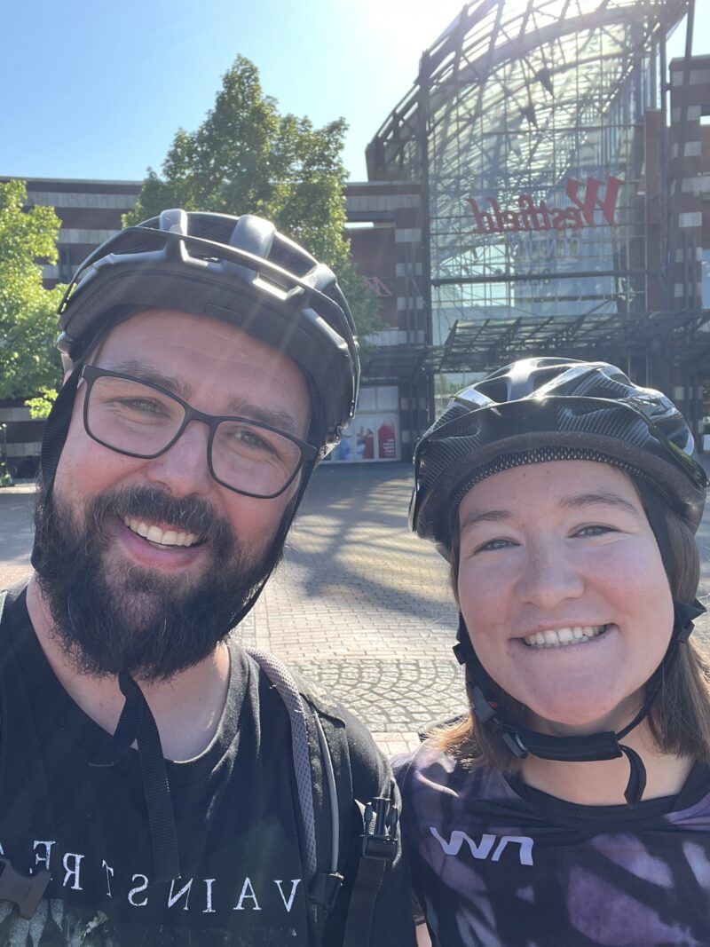 Startselfie am Platz der guten Hoffnung