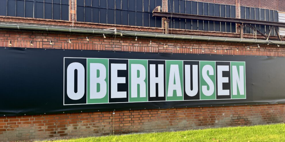 Beschriftung OBEX mit Schriftzug "Oberhausen"